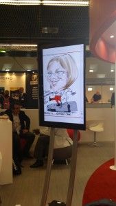 iPad caricaturist screen