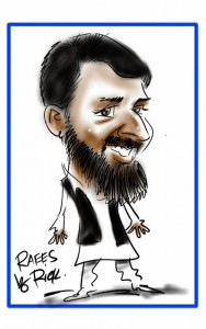 iPad caricature Asian 1