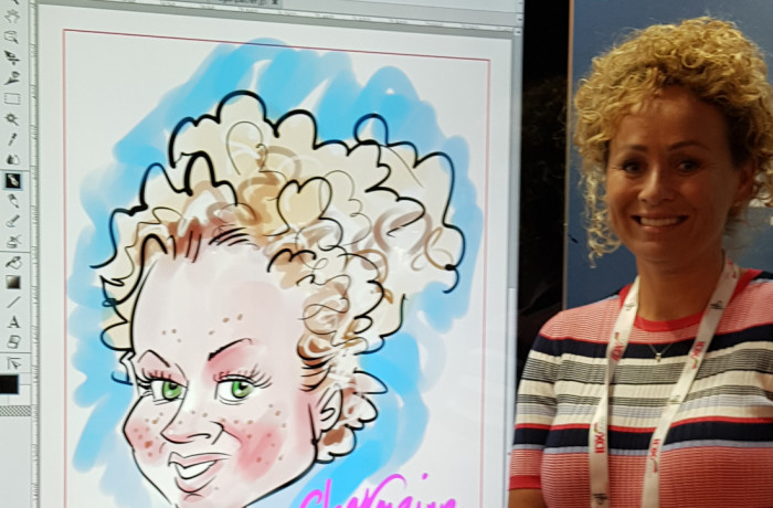 iPad Caricatures at Events