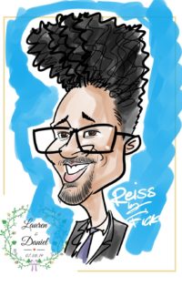 5 min iPad colour caricature by Rick 