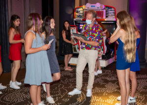 rick entertaining at a Bat Mitzvah